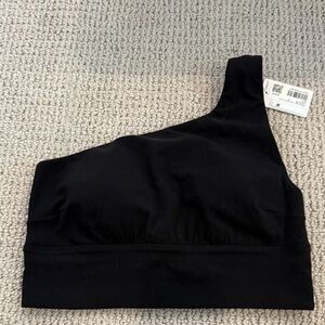 lululemon athletica Black One-Shoulder Bra